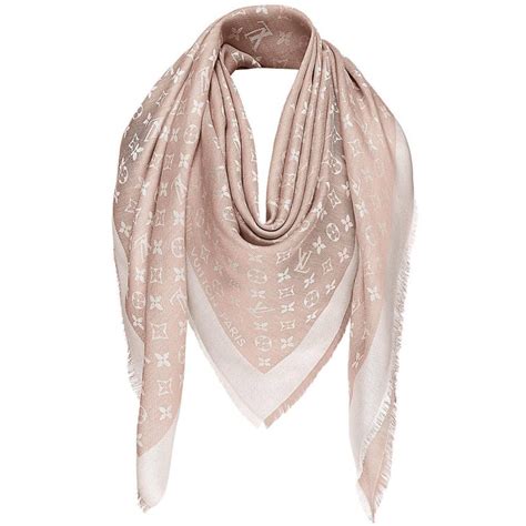 Monogram Pink Shawl Scarf .